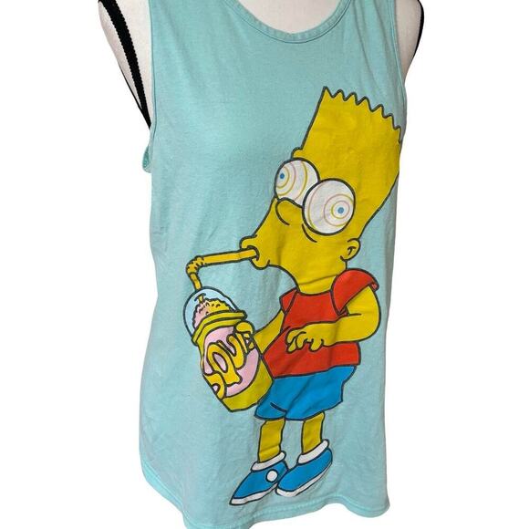 VINTAGE Y2K THE SIMPSONS GRAPHIC TANK TOP MEDIUM. - Picture 3 of 7